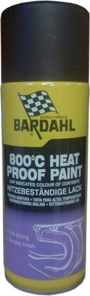 Bardahl Racing Black ( Varmebestandig Silke Matsort 800 grader ) 400 ml. - SkanOil