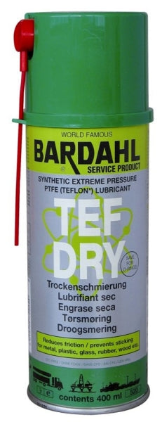 Bardahl TF Dry 400 ml. (tørspray forstærket med teflon) - SkanOil